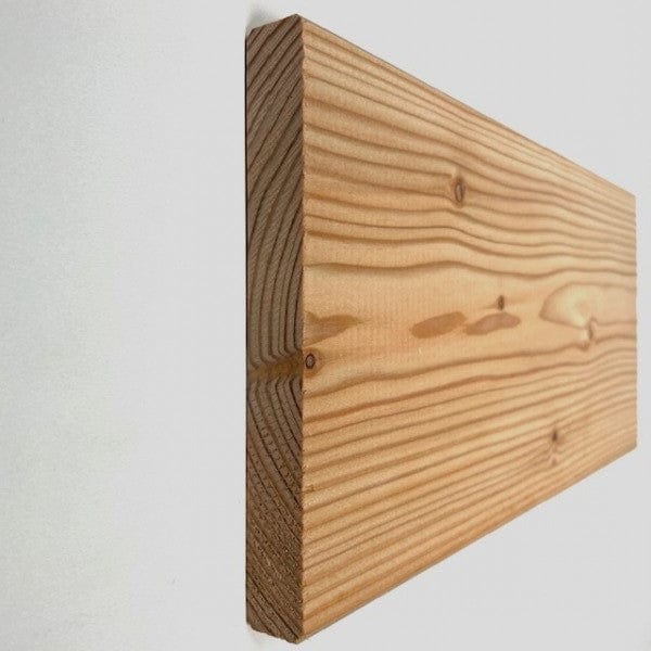 Wood facade larch smooth edge 114 mm