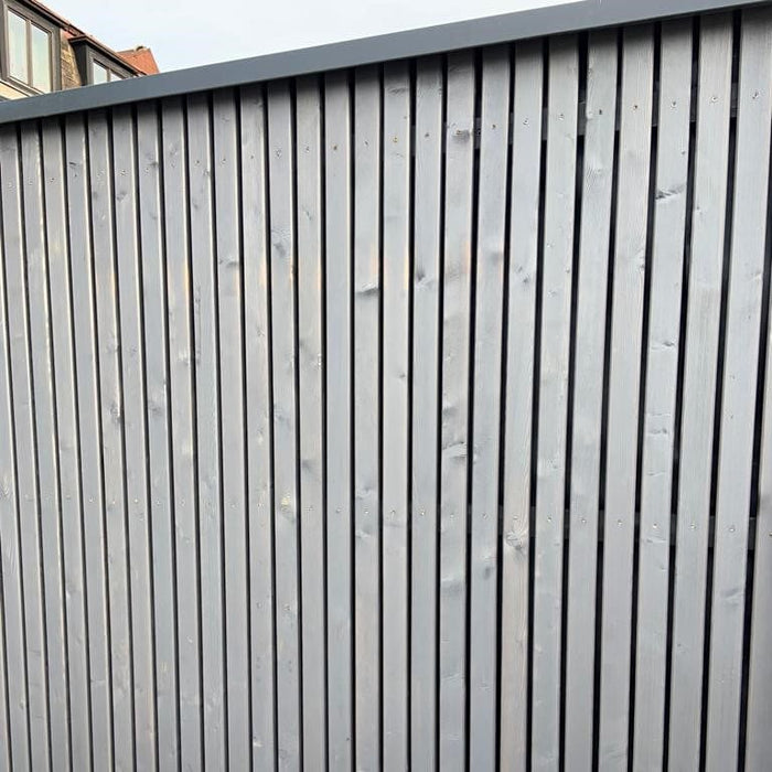 Nordic Grey Larch Wood slat facade