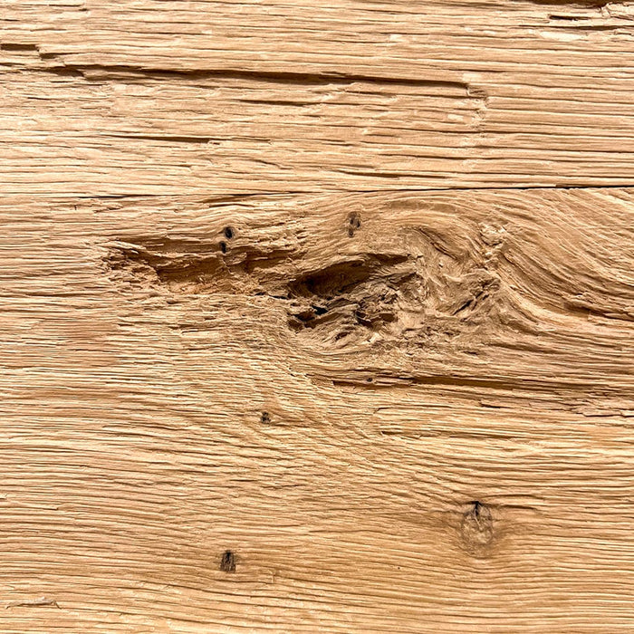 Leftover ramp - chopped &amp; brushed oak - ceiling paneling / wall unit