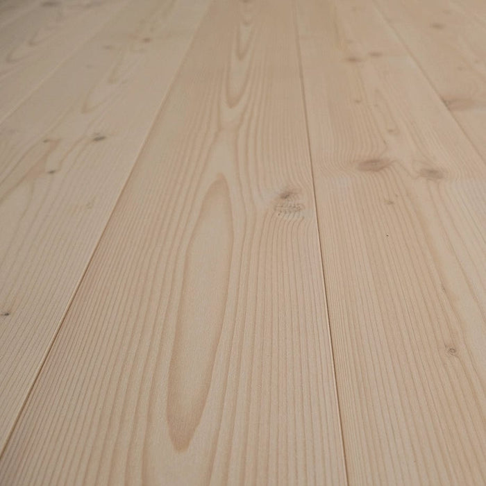 Wood flooring Oregon Pine PREMIO, oiled white, ready to live in