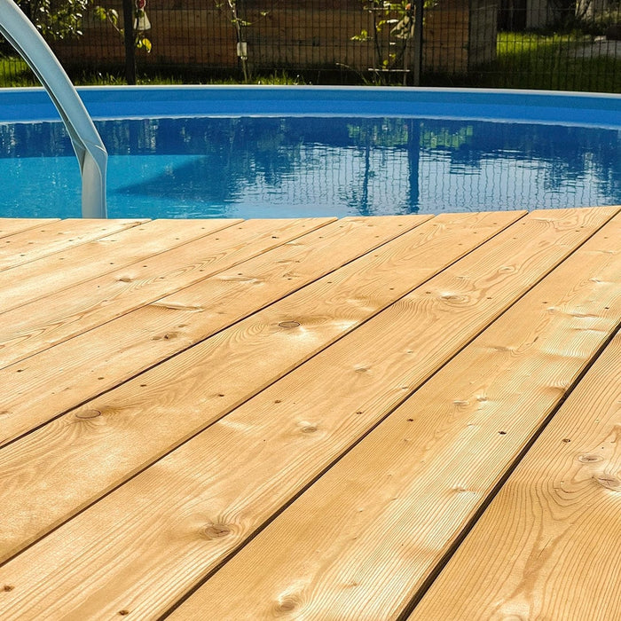 Larch wood decking AB - super strong 28mm!