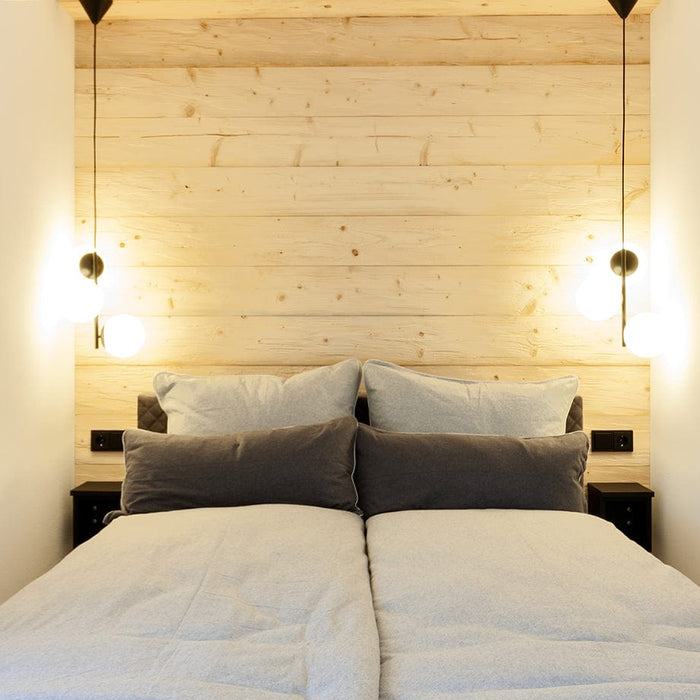 Pannelli per soffitti / pareti in legno di ABETE naturale intagliato e spazzolato 