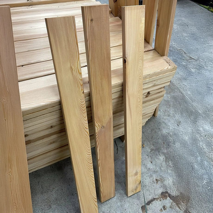 Larch boards for fence