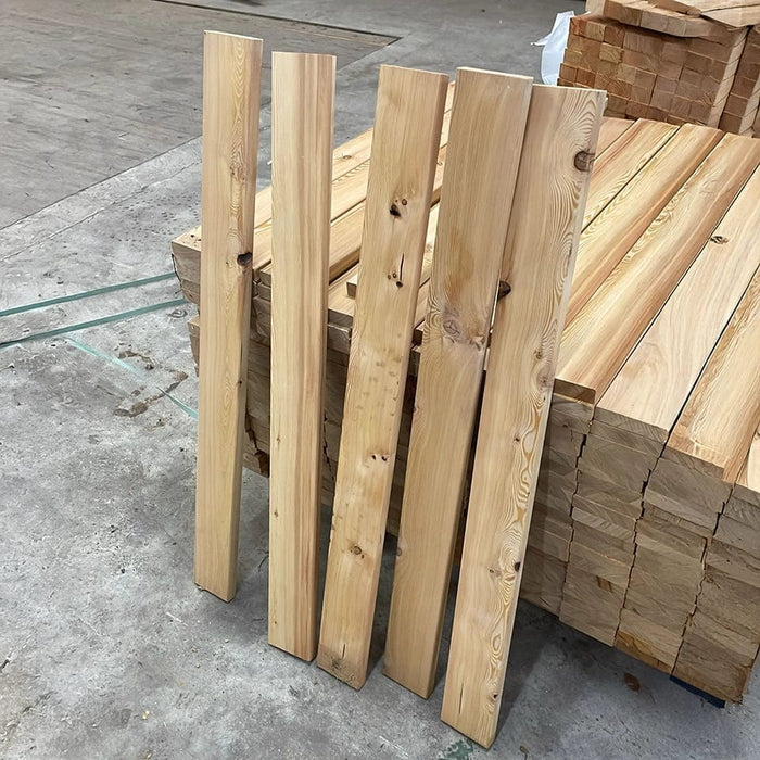 Larch boards for fence