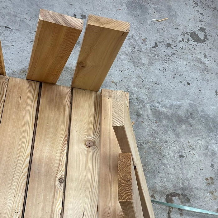 Larch boards for fence