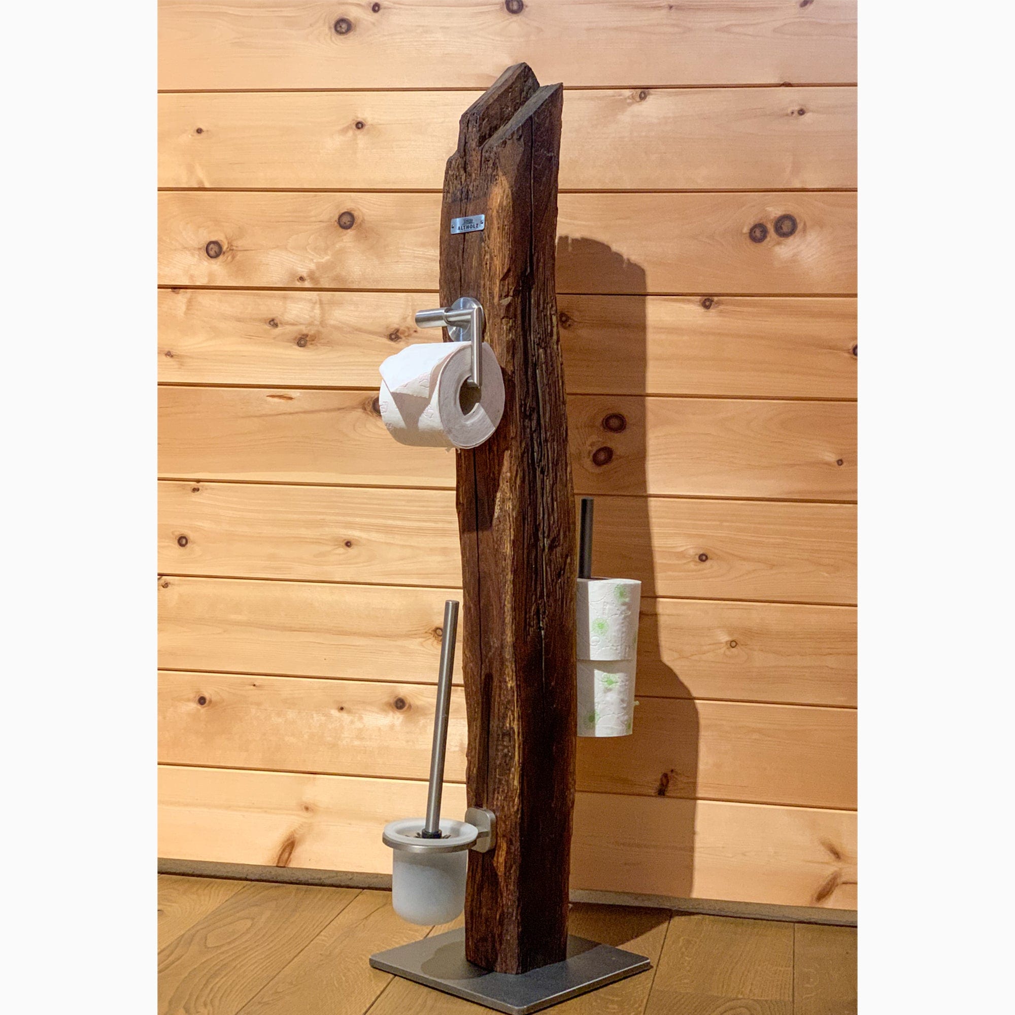 Accessorio per Toilette in legno antico - versatile - fatto a mano