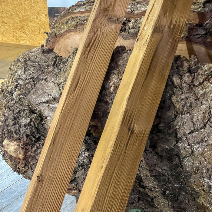 Listello di copertura in legno / listello terminale di quercia tagliata